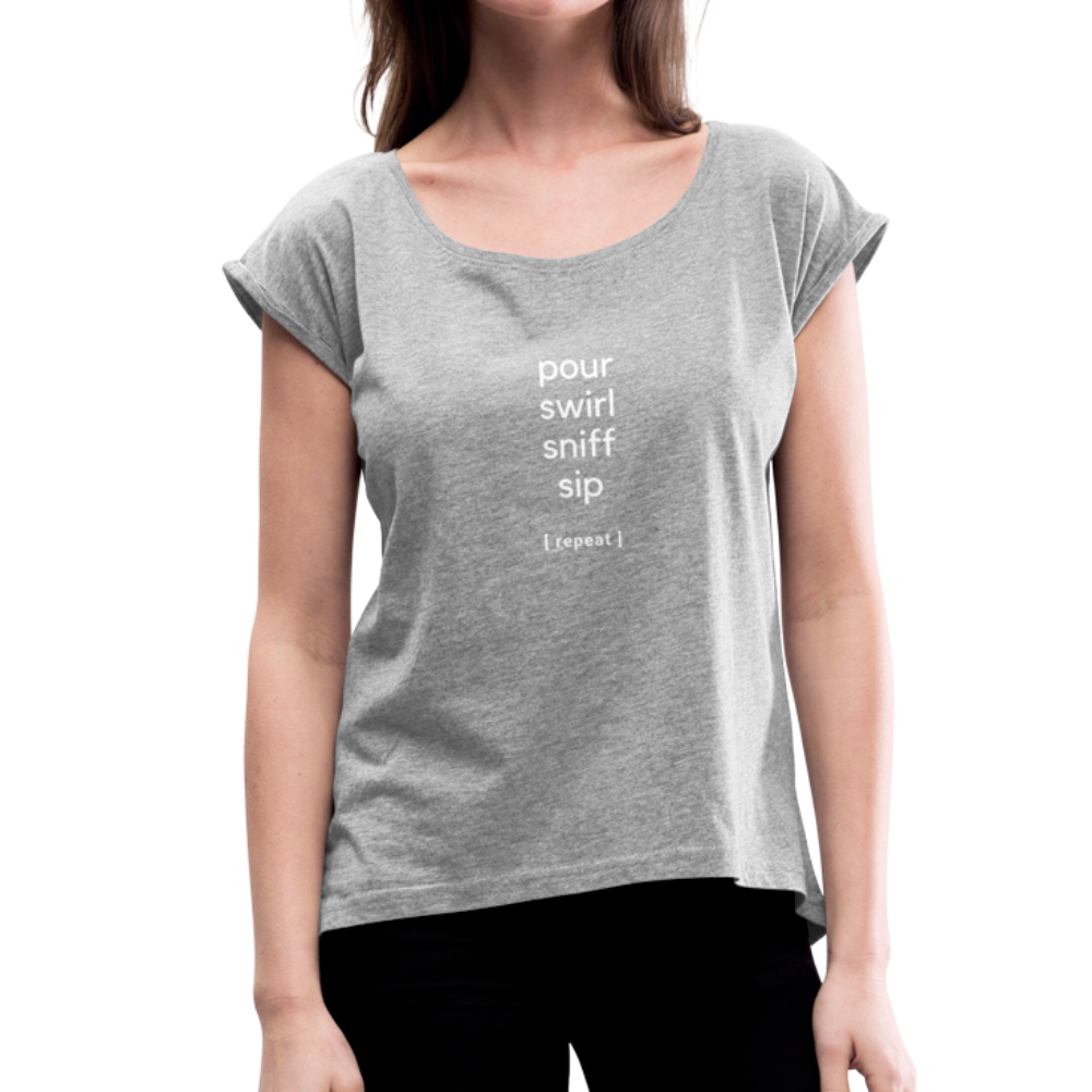Wine tasting process, Women's T - heather gray