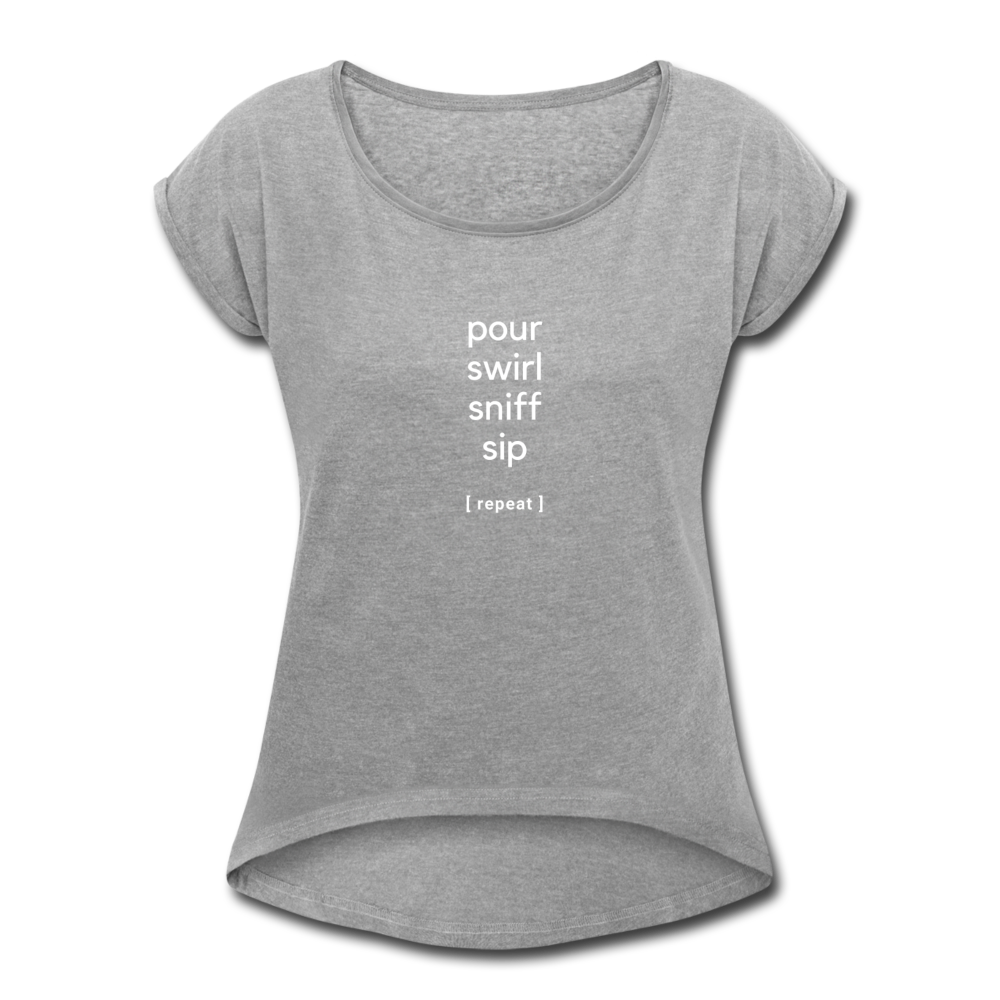 Wine tasting process, Women's T - heather gray