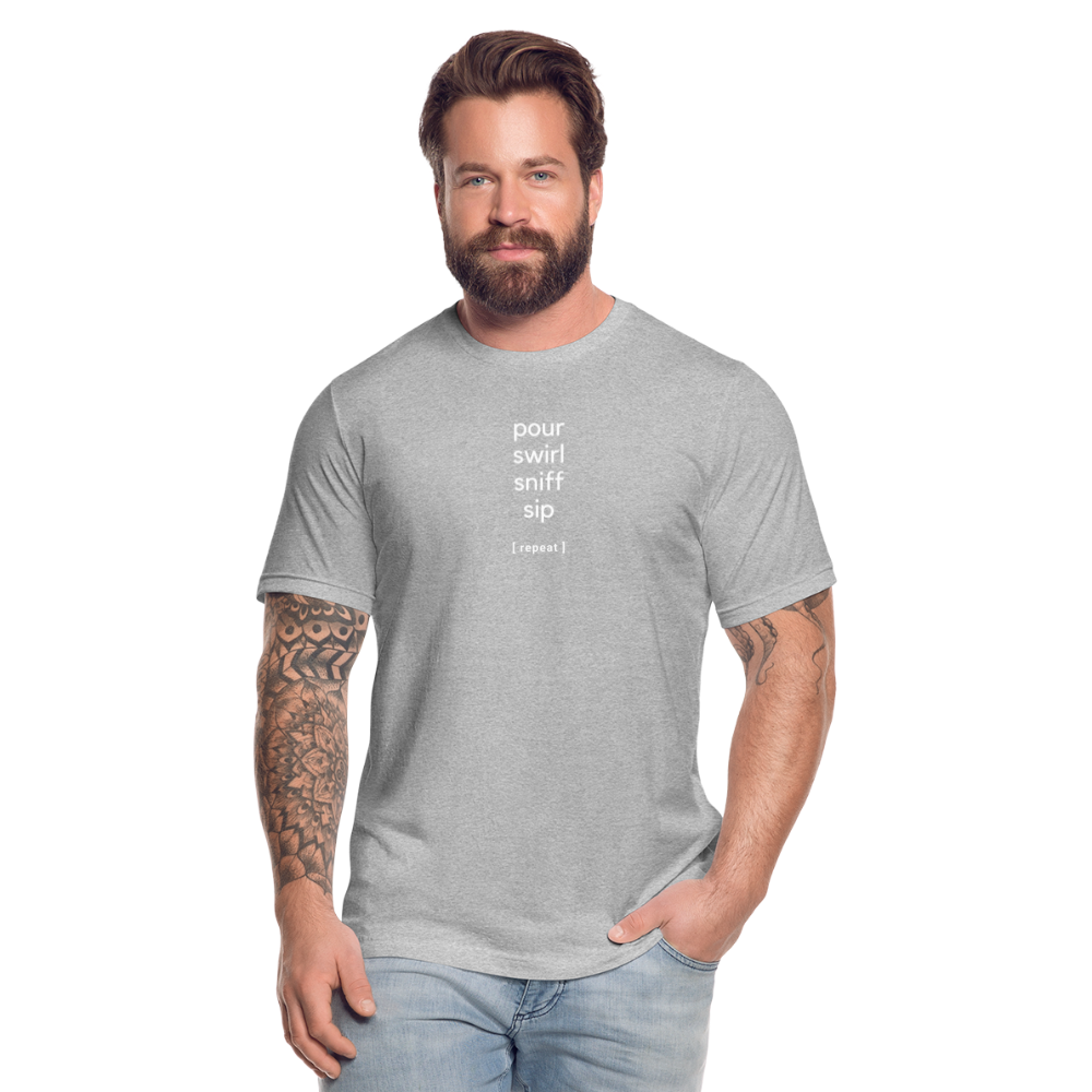 Wine tasting process - Mens T - heather gray