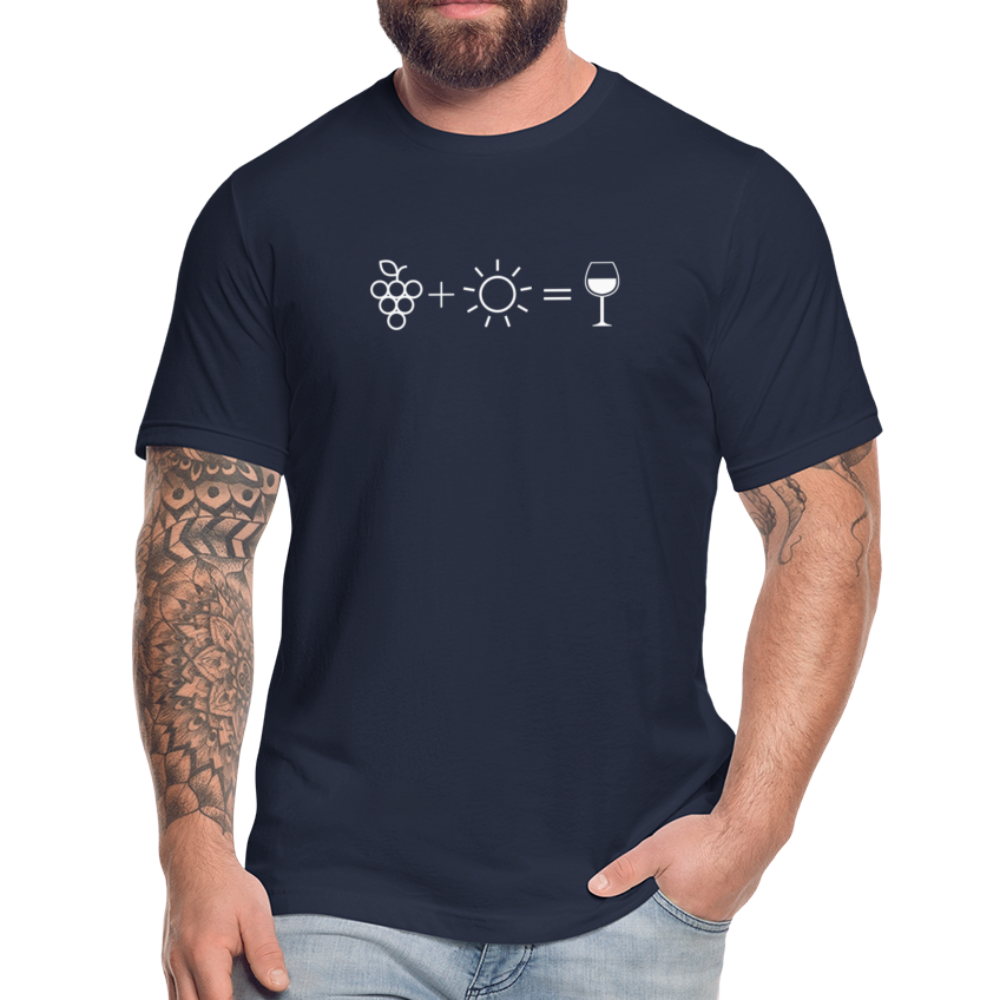 Wine Equation - Mens T - navy