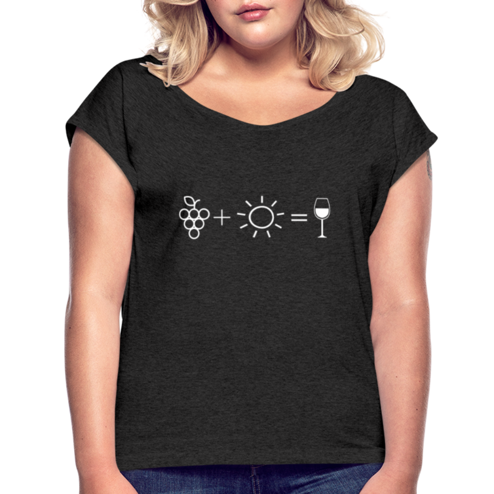 Wine Equation - Womens T - heather black