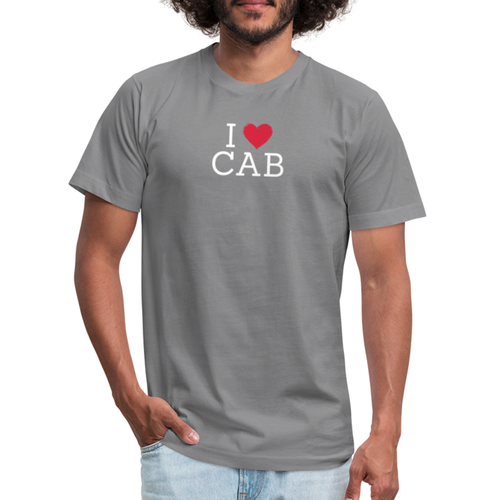 I "heart" Cab Unisex Jersey T-Shirt by Bella + Canvas - slate