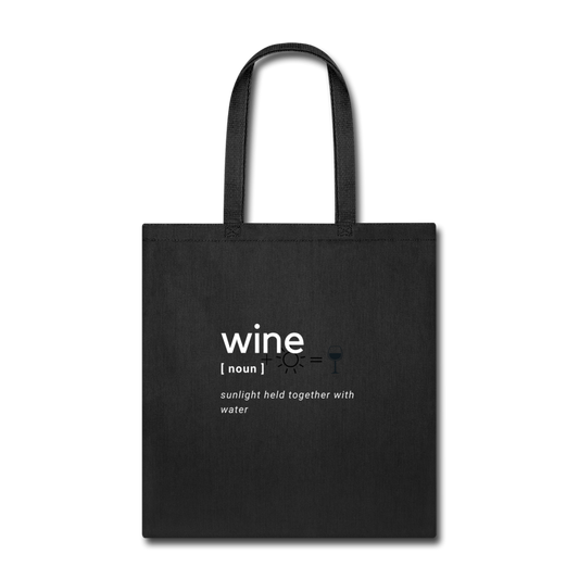 Tote - Wine, noun - black