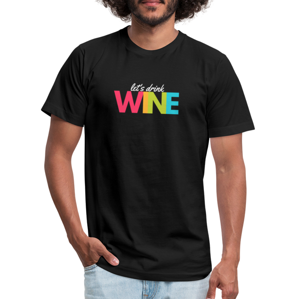 Let's drink wine - Mens T - black