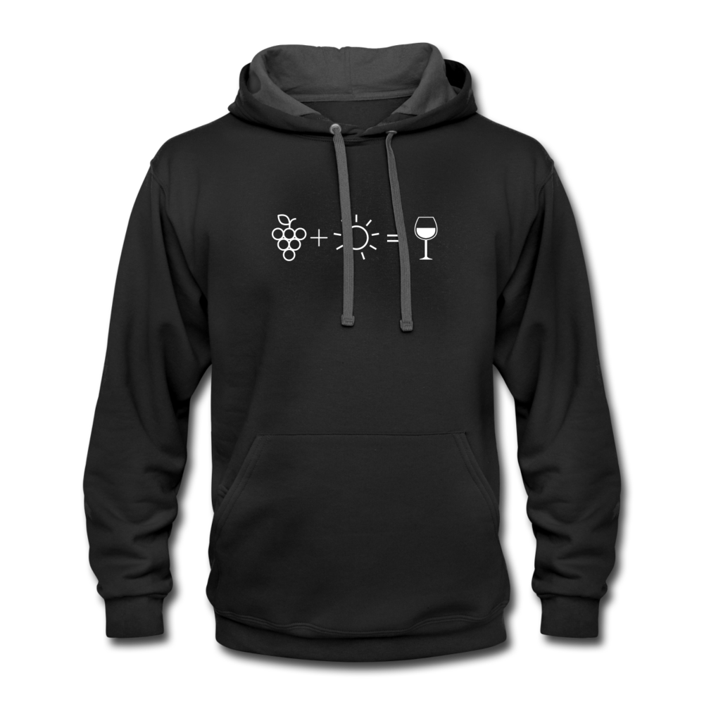 Hoodie - Wine Equation - black/asphalt