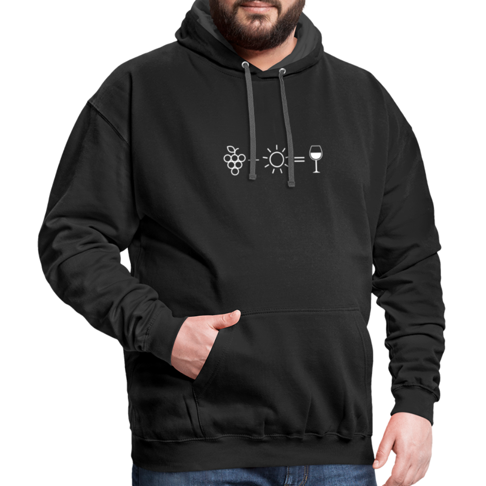 Hoodie - Wine Equation - black/asphalt