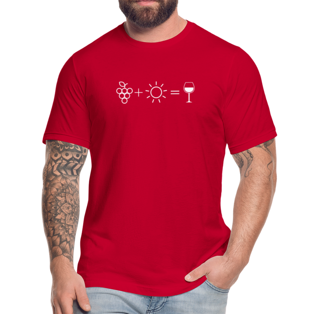 Wine Equation - Mens T - red