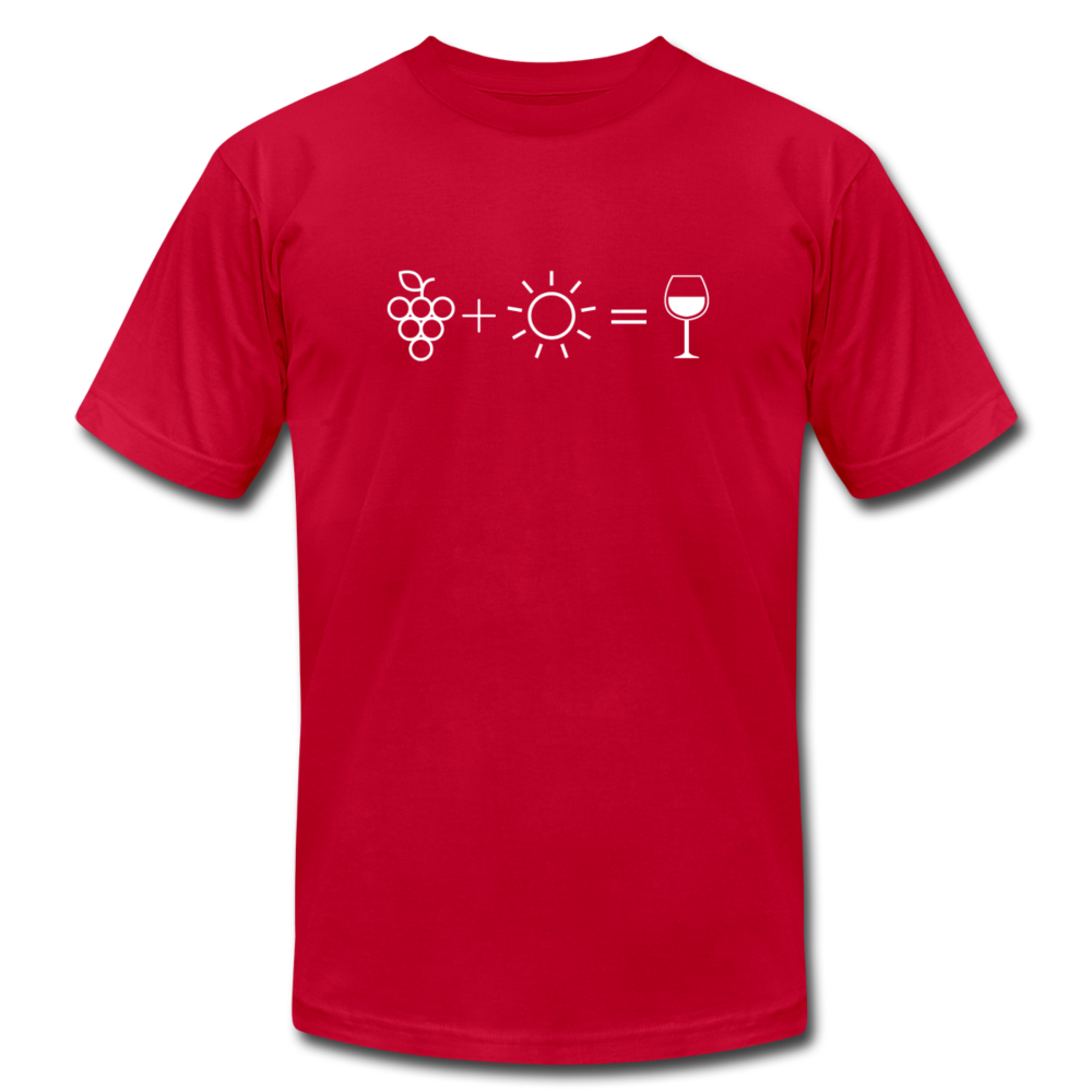 Wine Equation - Mens T - red
