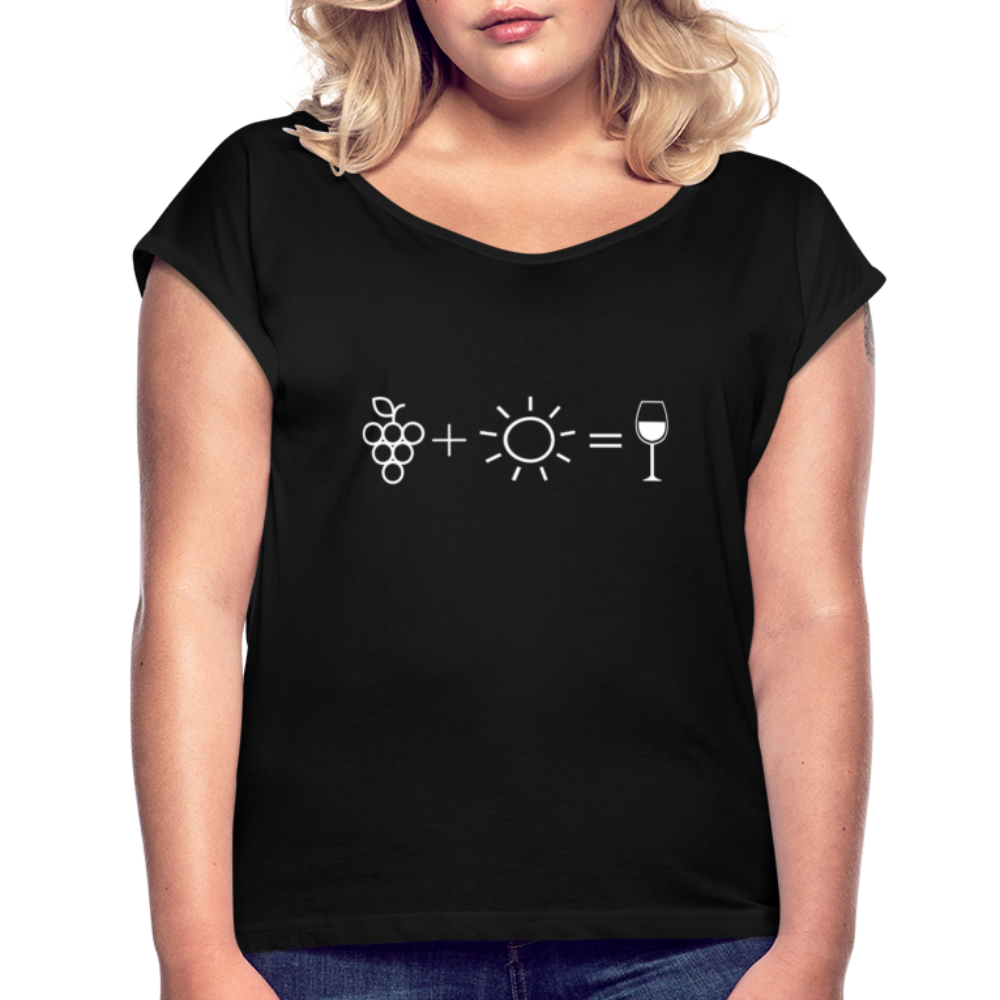 Wine Equation - Womens T - black