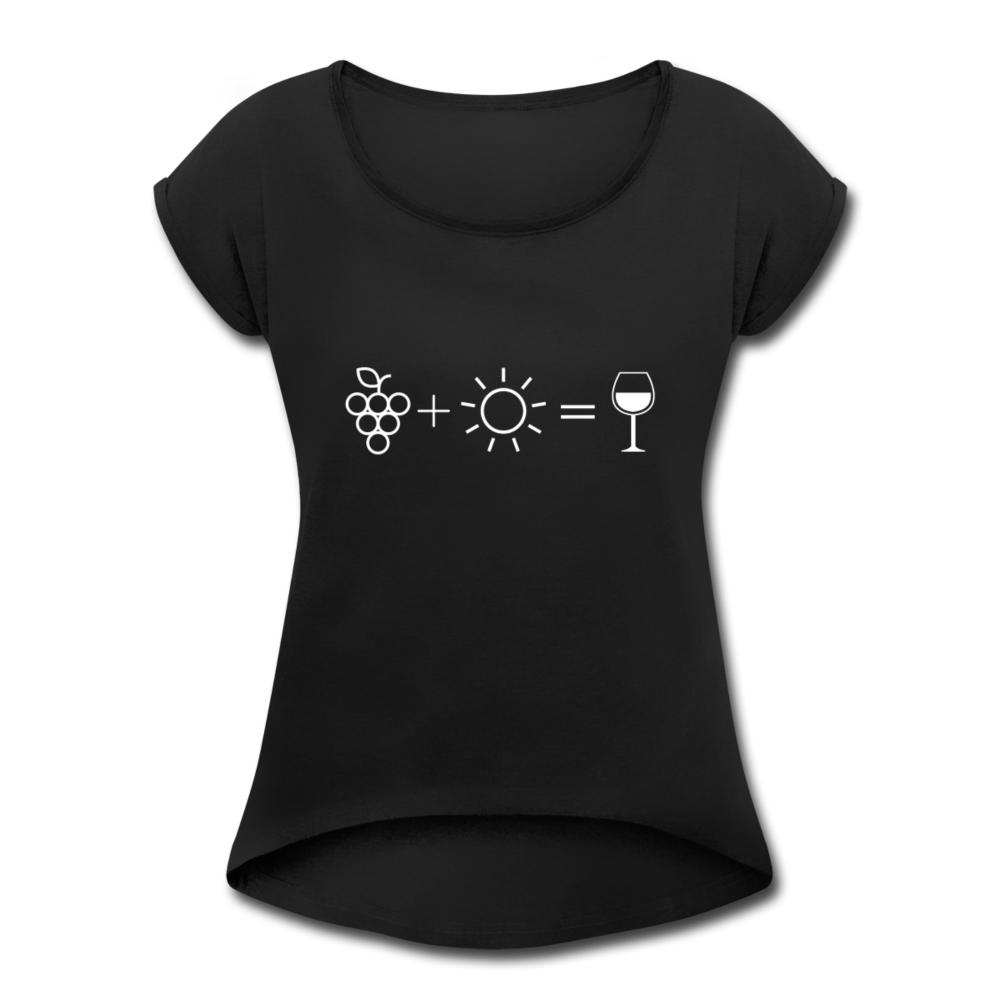 Wine Equation - Womens T - black