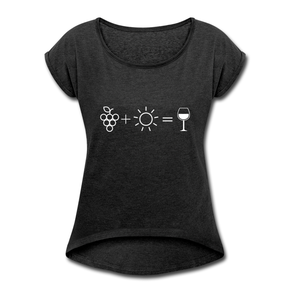 Wine Equation - Womens T - heather black