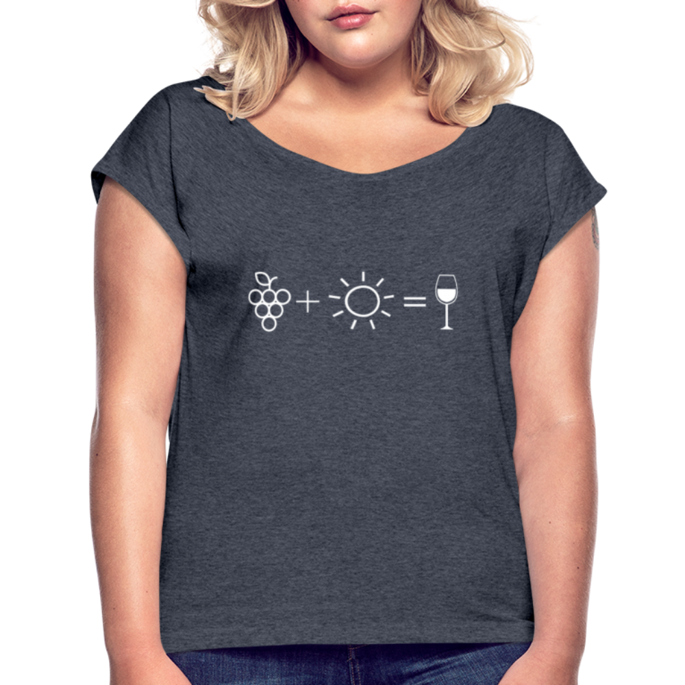 Wine Equation - Womens T - navy heather