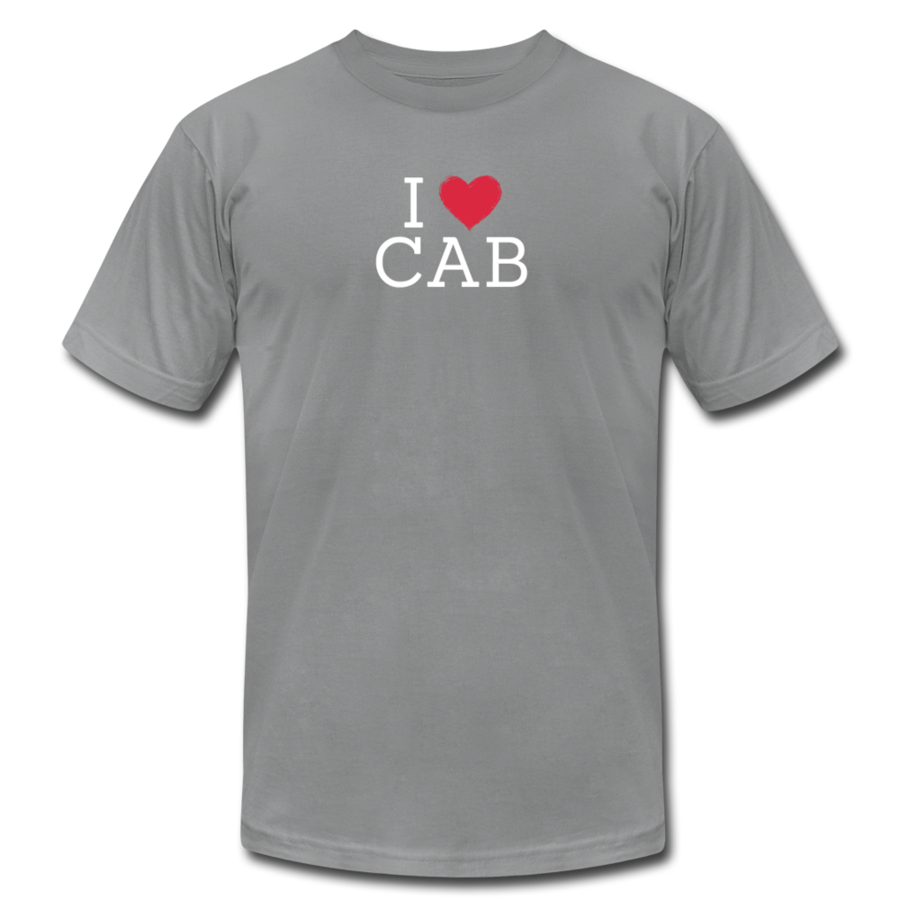 I "heart" Cab Unisex Jersey T-Shirt by Bella + Canvas - slate