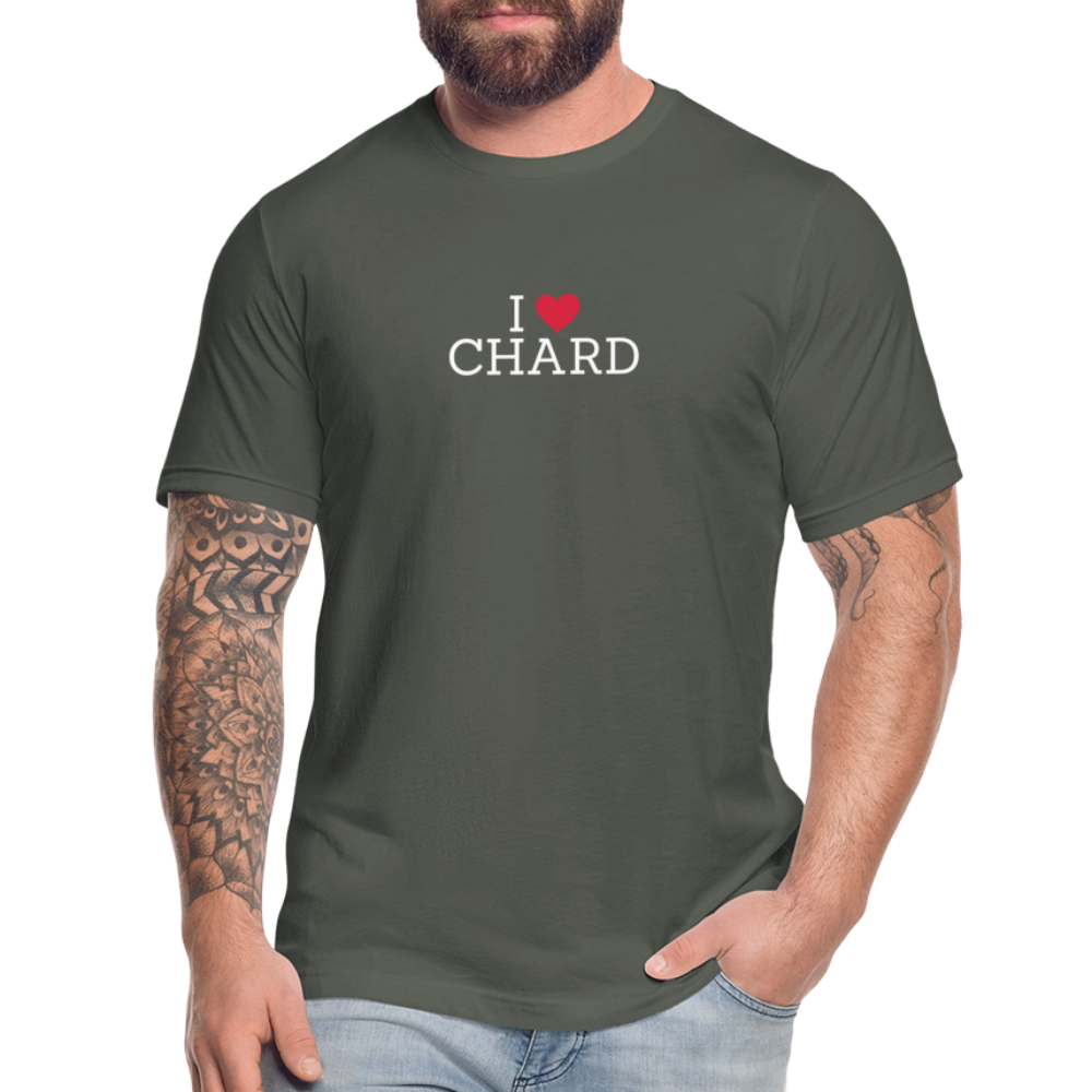 I "heart" Chard Unisex Jersey T-Shirt by Bella + Canvas - asphalt