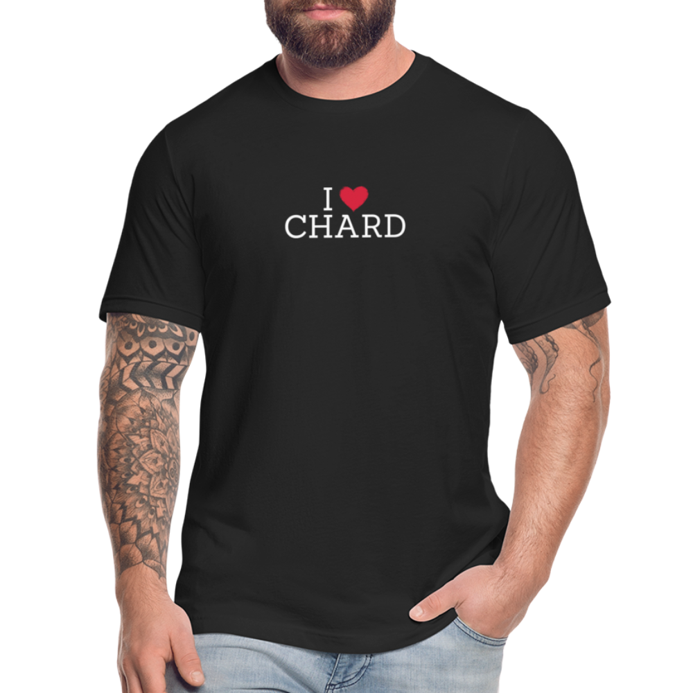 I "heart" Chard Unisex Jersey T-Shirt by Bella + Canvas - black