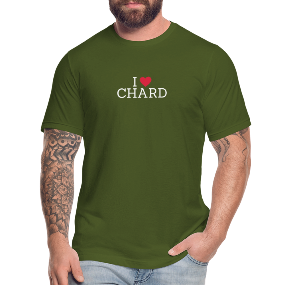 I "heart" Chard Unisex Jersey T-Shirt by Bella + Canvas - olive