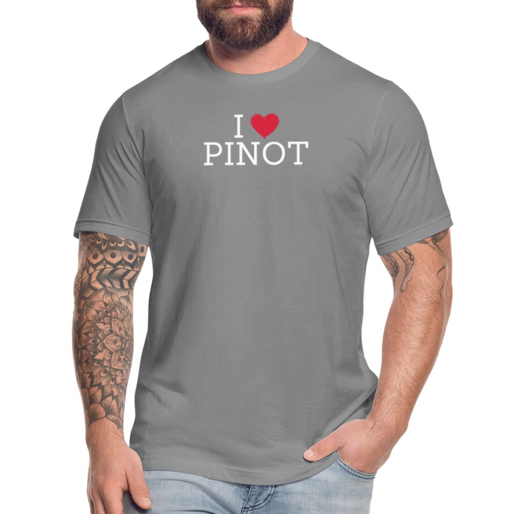 I "heart" Pinot Unisex Jersey T-Shirt by Bella + Canvas - slate