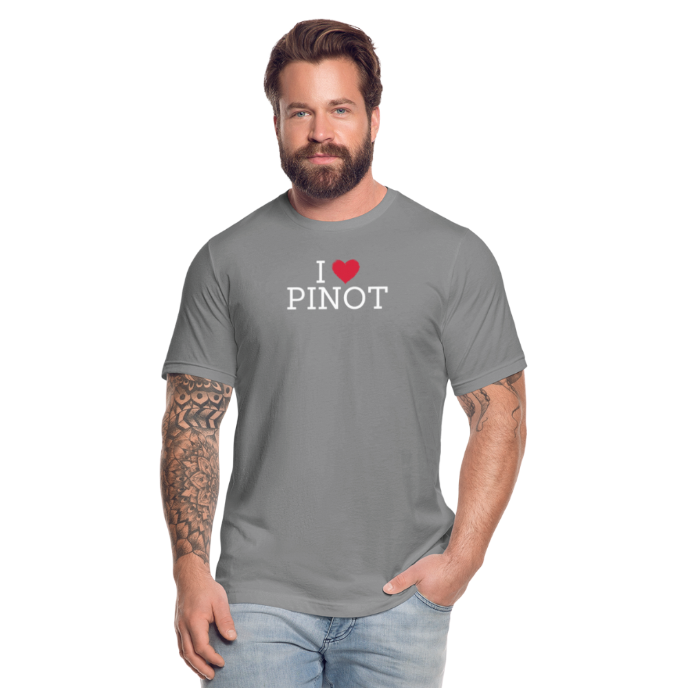 I "heart" Pinot Unisex Jersey T-Shirt by Bella + Canvas - slate