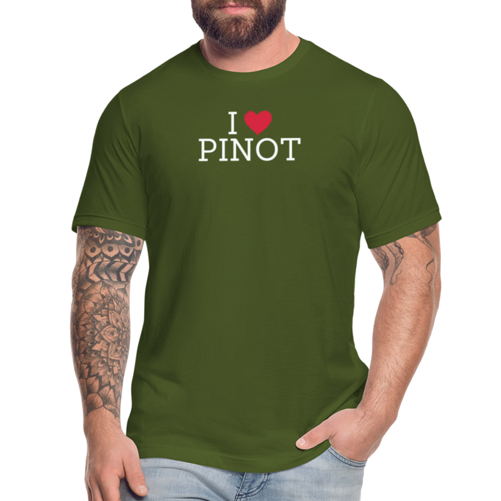 I "heart" Pinot Unisex Jersey T-Shirt by Bella + Canvas - olive